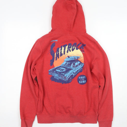 Saltrock Boys Red Pullover Hoodie 11/12 Graphic Print
