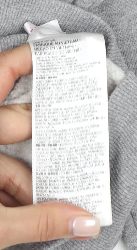 Converse Boys Grey Full Zip Hoodie, Size 10-12 Years