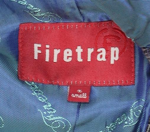 Firetrap Women's Grey Plaid Blazer S