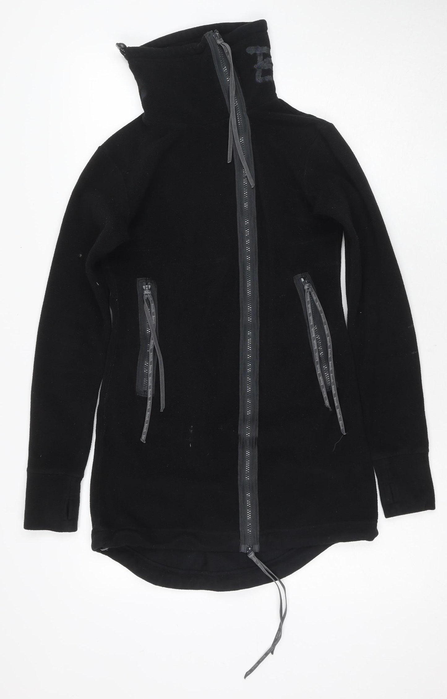 Bench Women's Black XS Fleece Jacket, Full Zip Casual