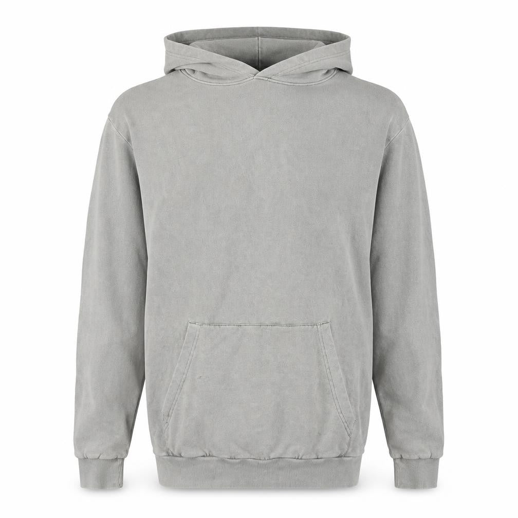 Front view of Bolongaro Trevor Men's Grey Pullover Hoodie L