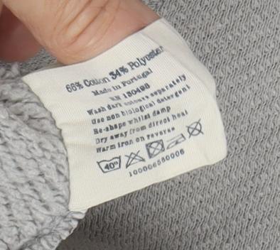 Jack Wills Women's Grey Logo Pullover Sweatshirt Size 12