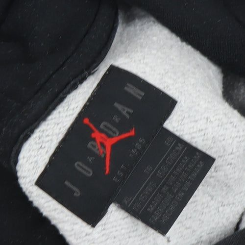 Jordan Boys' Grey & Black Pullover Hoodie - 12-13 Years