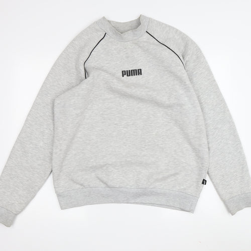 Puma Men's Grey Pullover Sweatshirt M