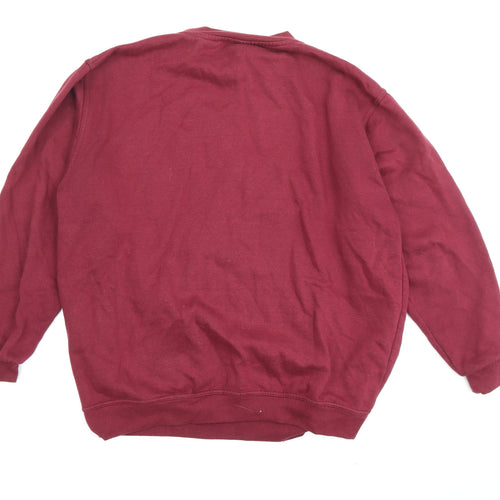 Uneek Men's Red Pullover Sweatshirt XL Logo