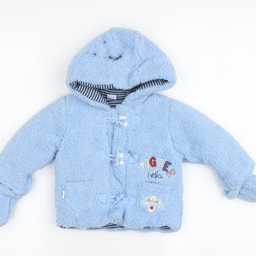 Disney Baby Blue Tigger Duffle Coat, 0-3 Months, Unisex Winter Wear
