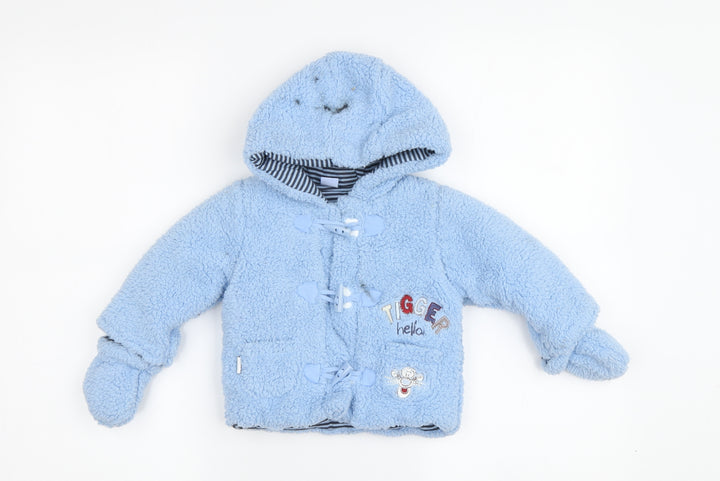 Disney Baby Blue Tigger Duffle Coat, 0-3 Months, Unisex Winter Wear