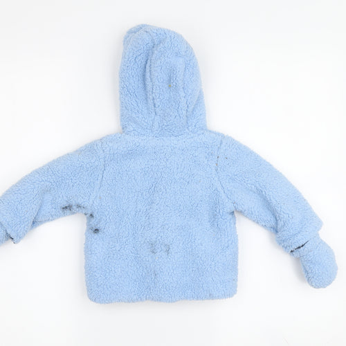 Disney Baby Blue Tigger Duffle Coat, 0-3 Months, Unisex Winter Wear