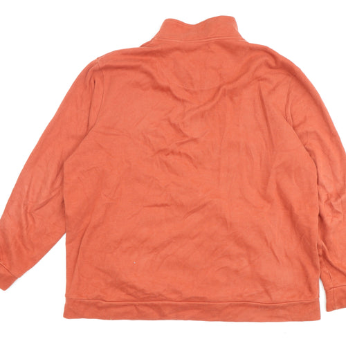 Cotton Traders Men's Orange 2XL Pullover Sweatshirt