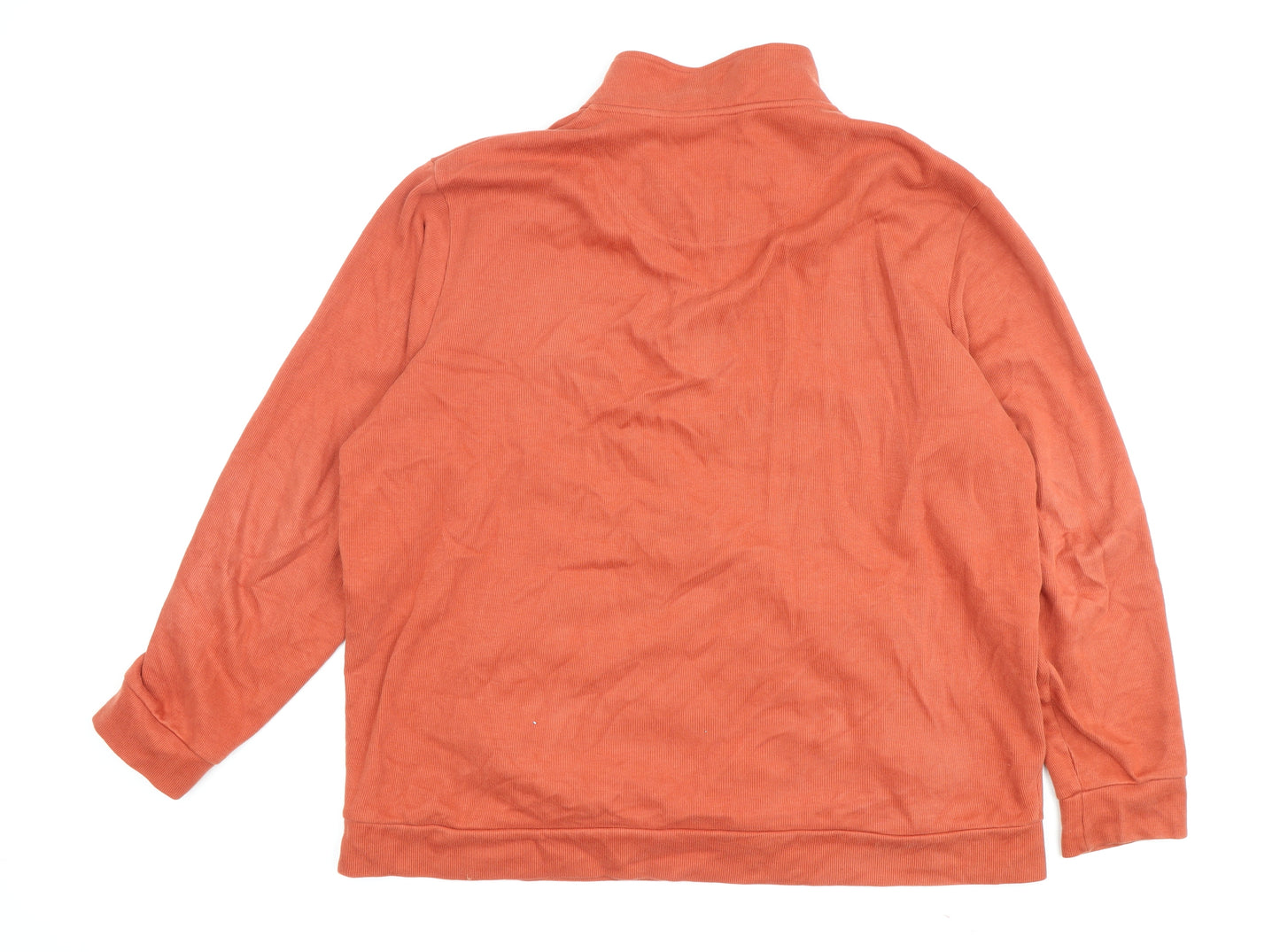 Cotton Traders Men's Orange 2XL Pullover Sweatshirt