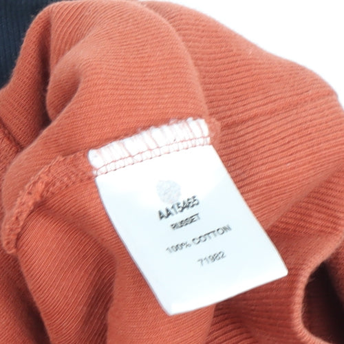 Cotton Traders Men's Orange 2XL Pullover Sweatshirt