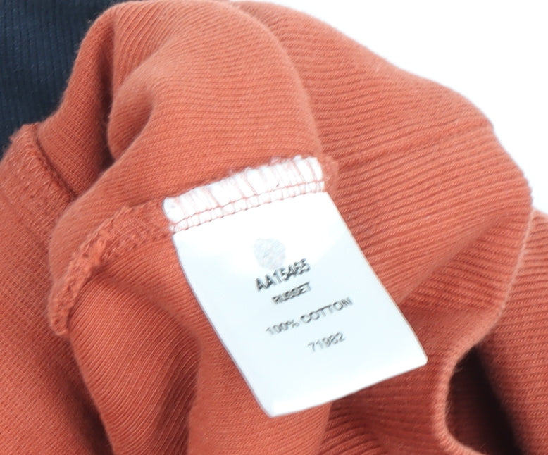 Cotton Traders Men's Orange 2XL Pullover Sweatshirt