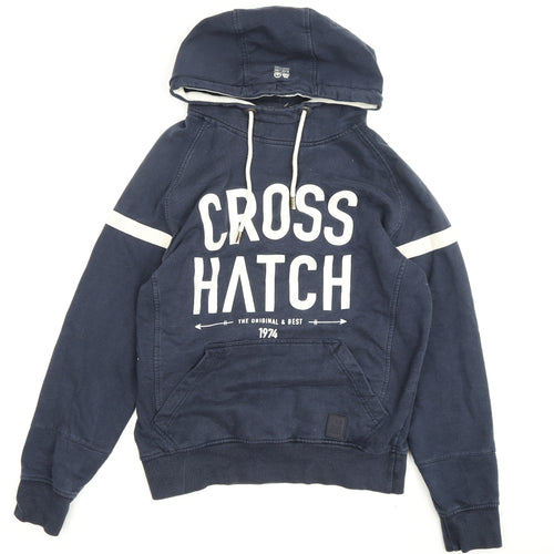 Cross Hatch Men's Blue Pullover Hoodie M