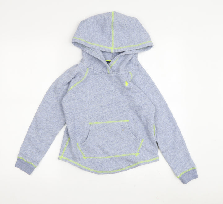 Polo Ralph Lauren Grey Boys Pullover Hoodie, Size 146