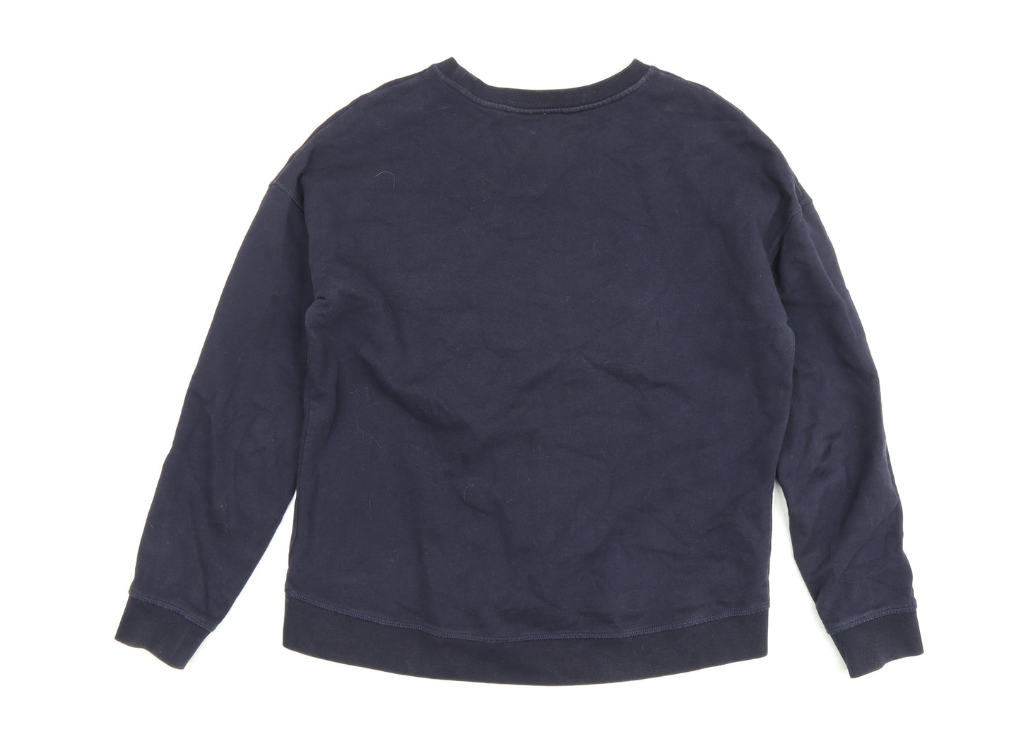 Boden Women's Blue Sequin Pullover Sweatshirt, M