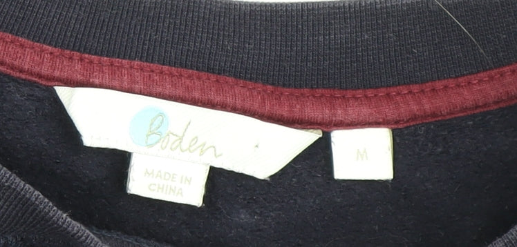 Boden Women's Blue Sequin Pullover Sweatshirt, M