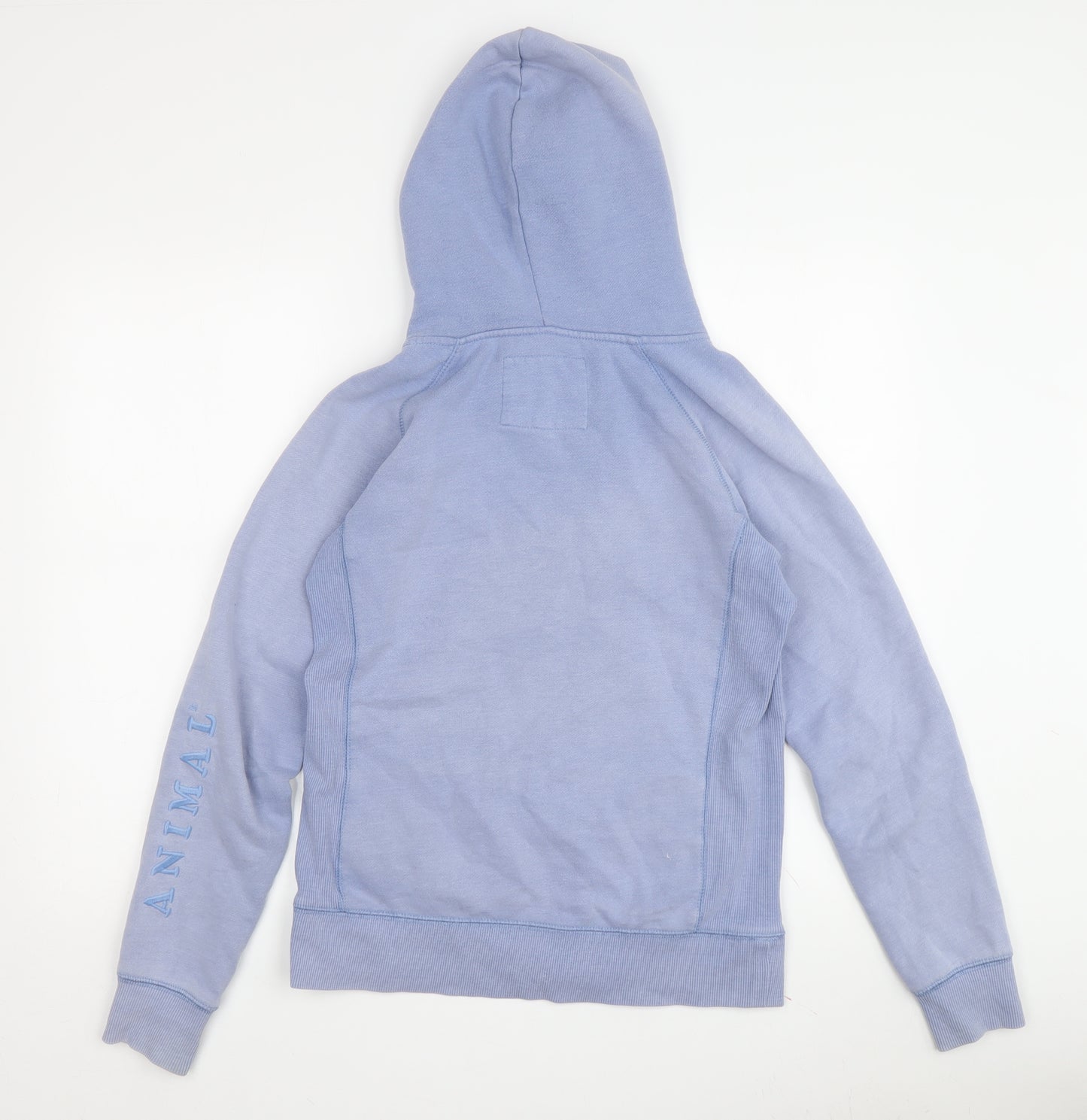 Animal Women's Blue Full Zip Logo Hoodie Size 8