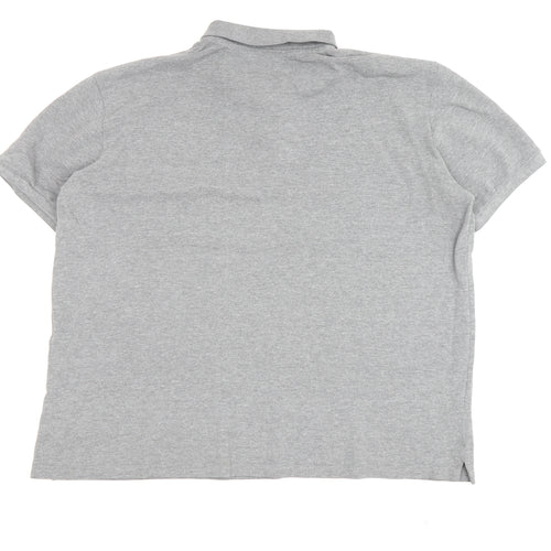 Tommy Hilfiger Men's Grey Polo Shirt Small