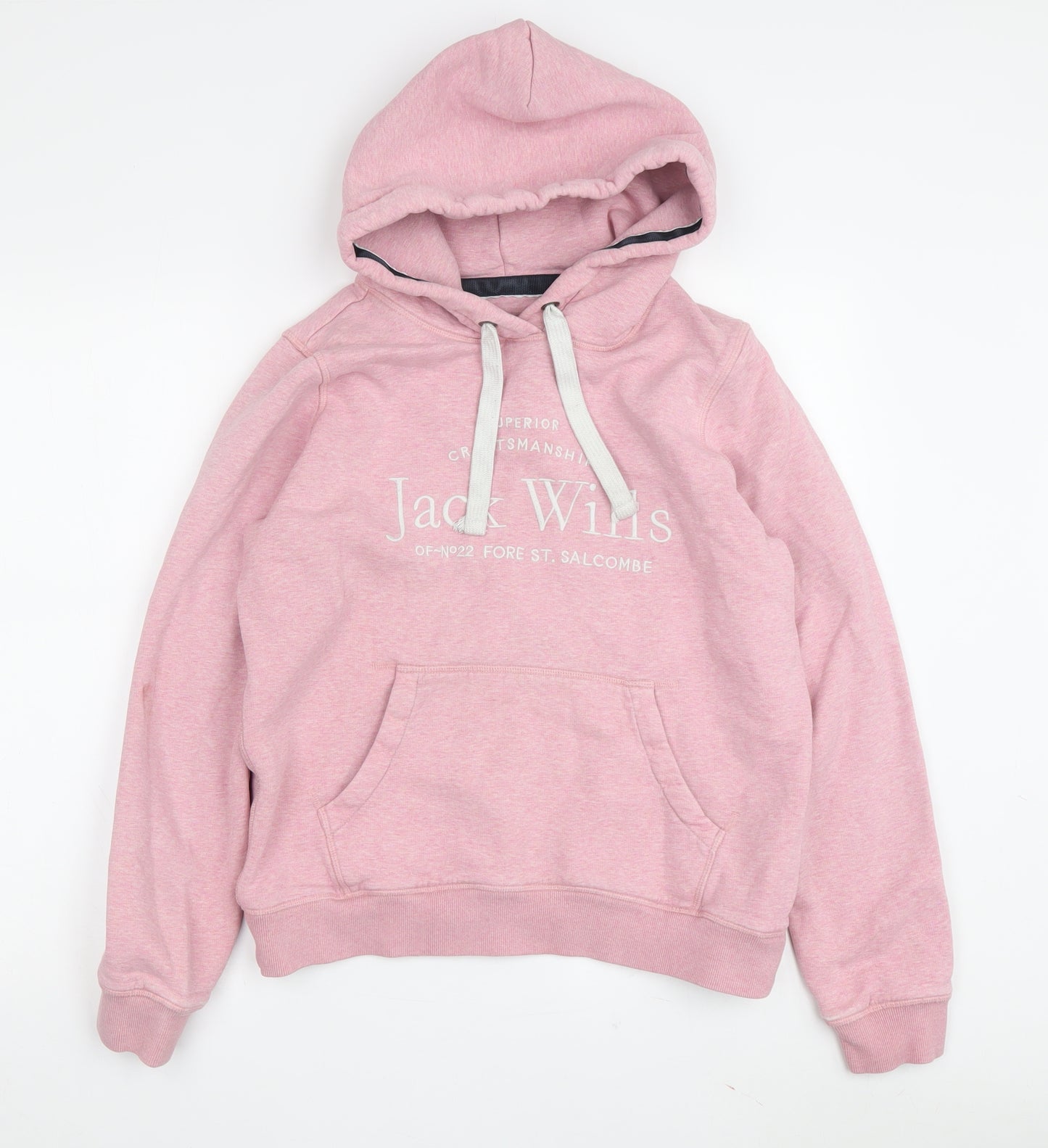 Jack Wills Pink Women's Hoodie, Size 12, Pullover Style