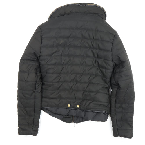 Rising Women's Black Puffer Jacket M with Hood