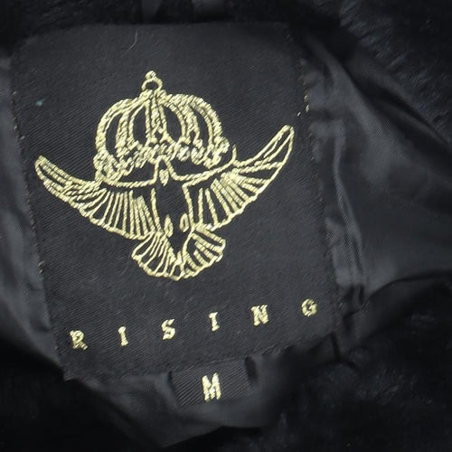 Rising Women's Black Puffer Jacket M with Hood