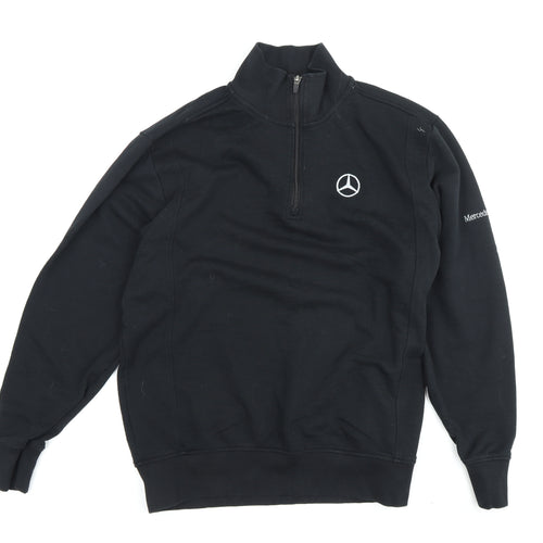 ID Identity Men's Black L 1/4 Zip Sweatshirt