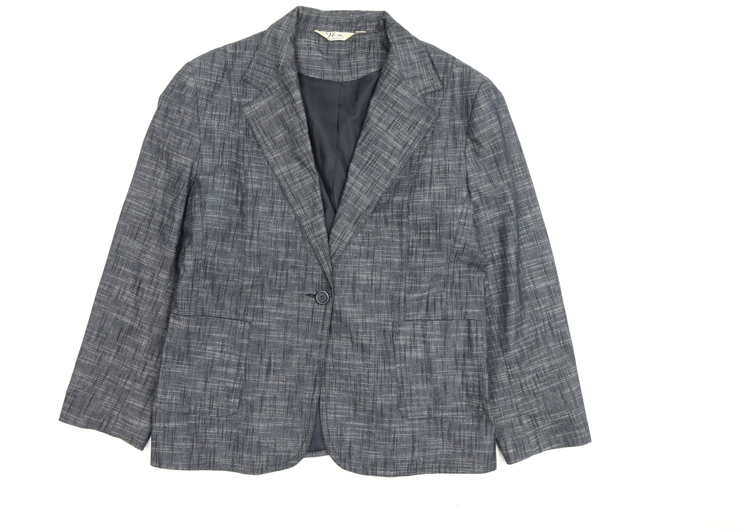 Yfa Collection Women's Grey Blazer UK 20 Check Business