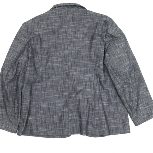 Yfa Collection Women's Grey Blazer UK 20 Check Business