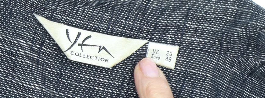 Yfa Collection Women's Grey Blazer UK 20 Check Business