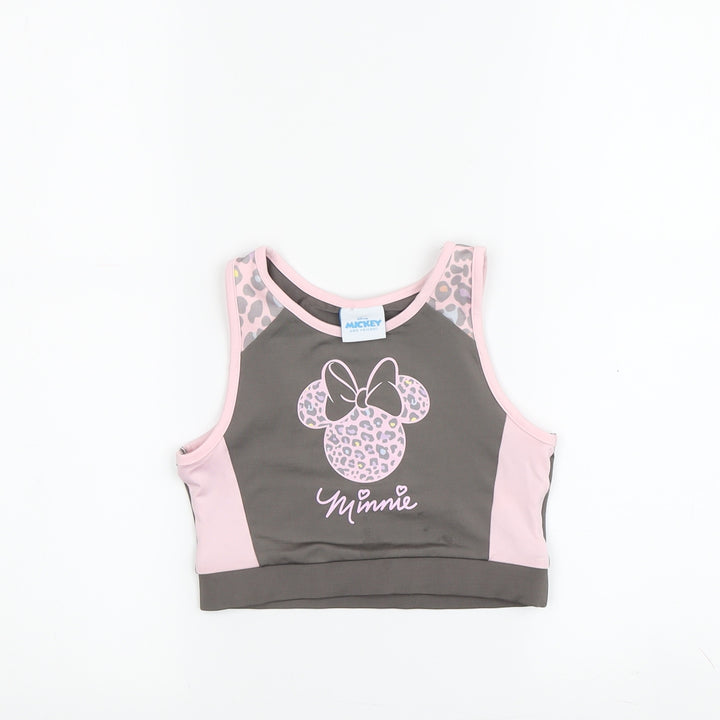 Disney Girls Pink Minnie Mouse Cropped Tank Top