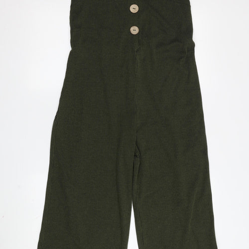 Lipsy Women's Green Corduroy Jumpsuit Size 12