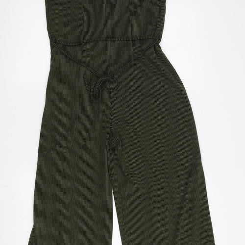 Lipsy Women's Green Corduroy Jumpsuit Size 12