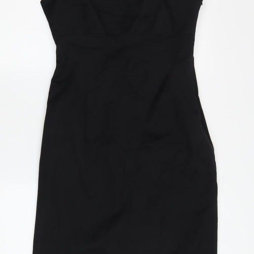 Coast Women's Black Sheath Dress Size 10 Stretch