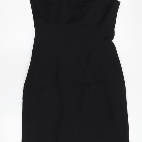 Coast Women's Black Sheath Dress Size 10 Stretch