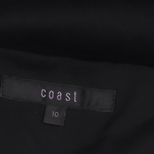 Coast Women's Black Sheath Dress Size 10 Stretch