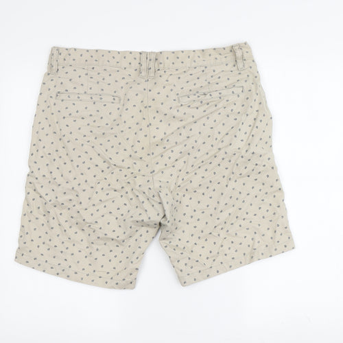 Topman Men's Beige Chino Shorts Size 34