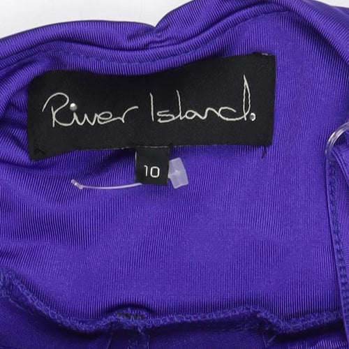 River Island Women's Purple Size 10 Slip Dress