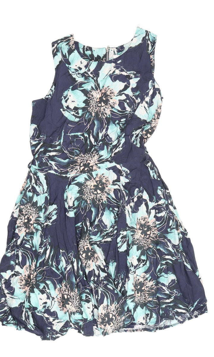 Apricot Women's Multicoloured A-Line Dress Size 10