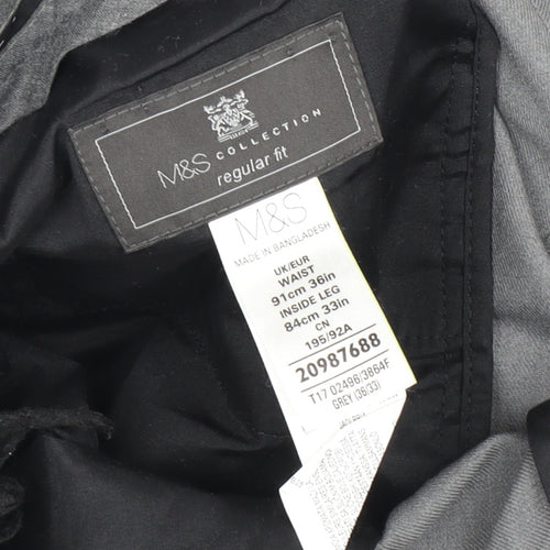 Marks and Spencer Men's Grey Dress Pants 36