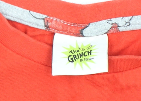 The Grinch Boys Red Christmas Pyjama Top 12 Years