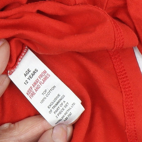 The Grinch Boys Red Christmas Pyjama Top 12 Years