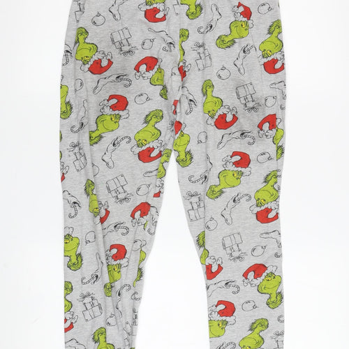 Matalan Boys Grey Grinch Pyjama Pants 12 Years Christmas
