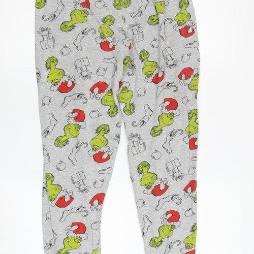 Matalan Boys Grey Grinch Pyjama Pants 12 Years Christmas