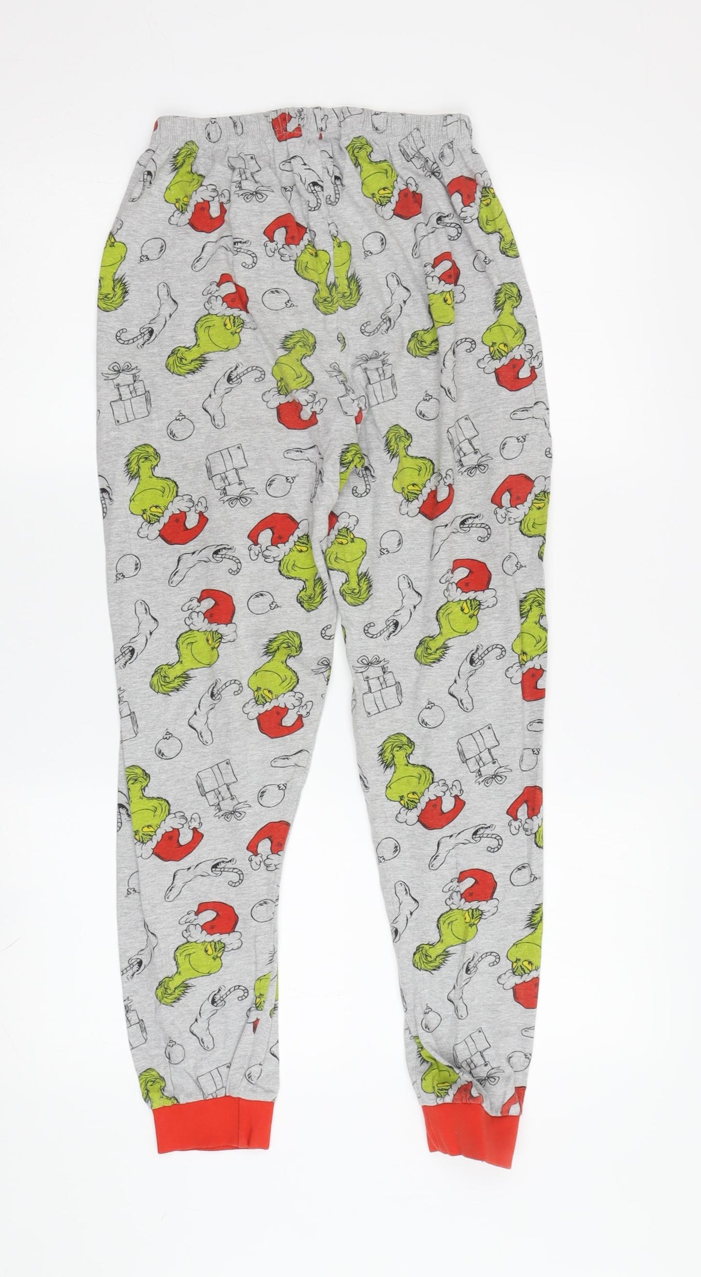 Matalan Boys Grey Grinch Pyjama Pants 12 Years Christmas