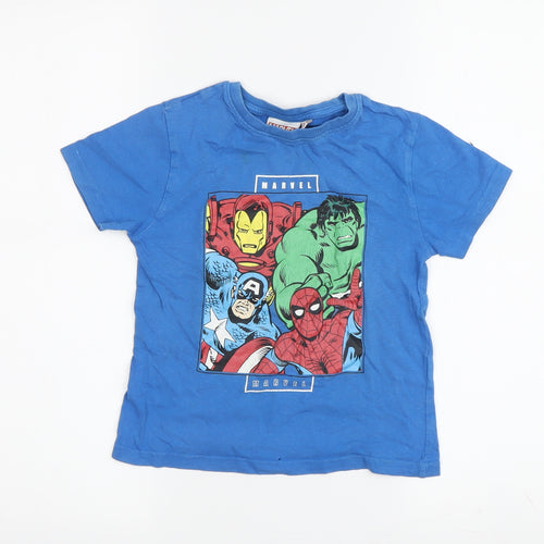 Marvel Boys Blue Superhero T-Shirt 4-5 Years