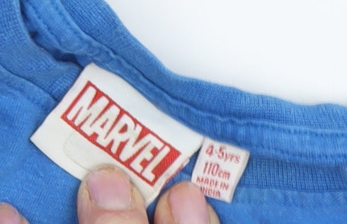 Marvel Boys Blue Superhero T-Shirt 4-5 Years