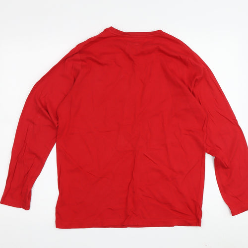 Primark Girls Red Mickey Mouse Long Sleeve Pyjama Top 12-13 Years