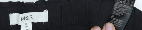 Marks and Spencer Black Cargo Skirt Women Size 12