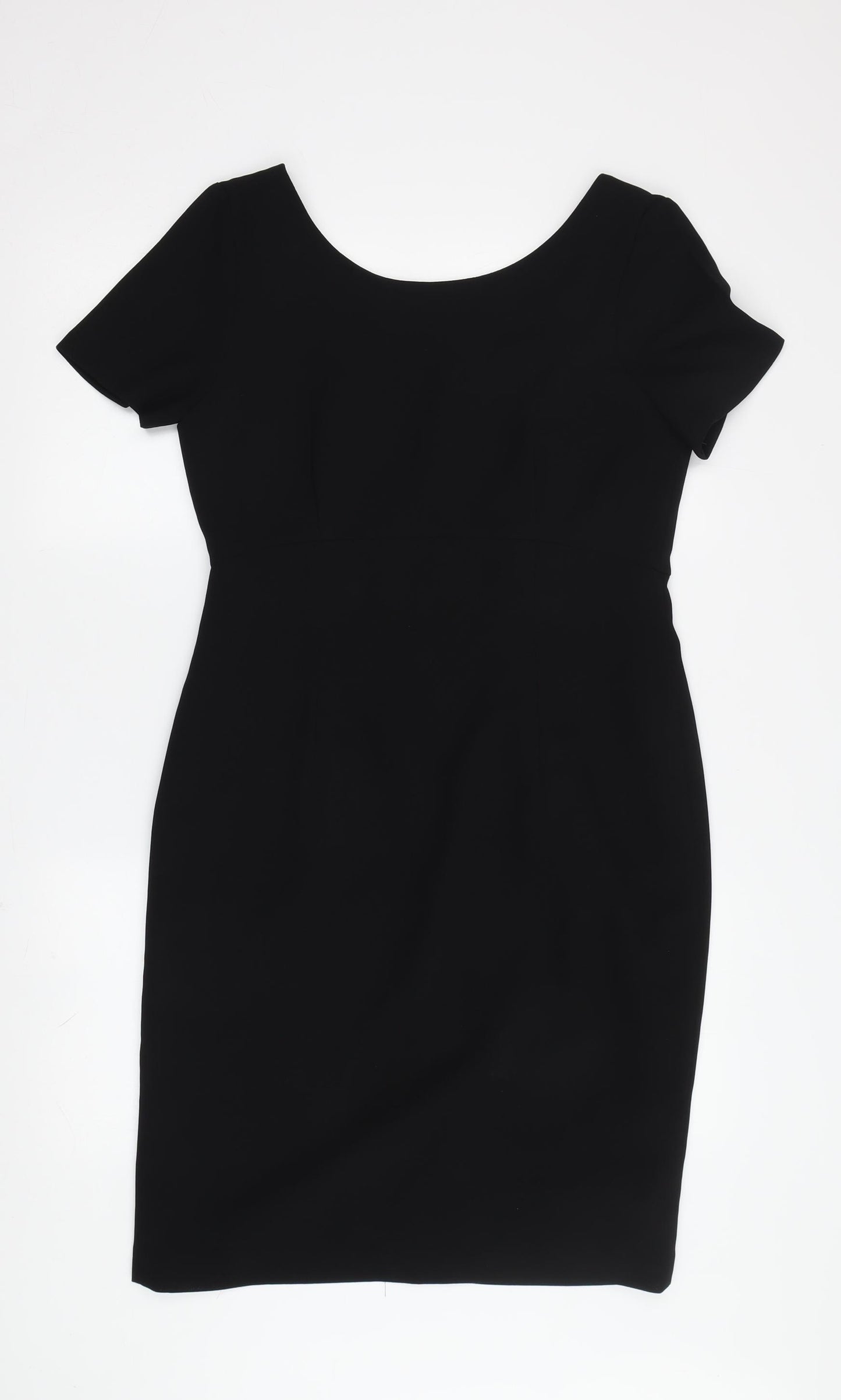 Next Women's Black Sheath Dress, UK 10, Knee Length