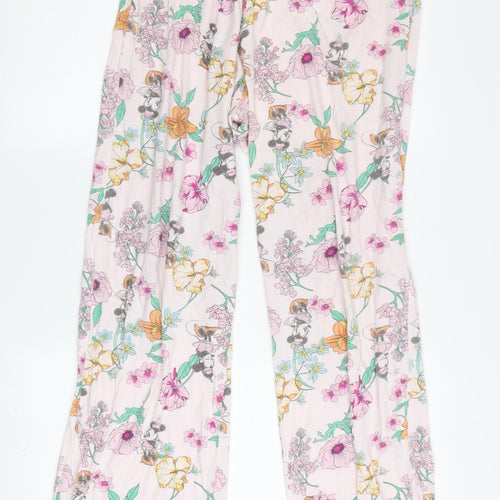 Disney Women's Multicoloured Floral Cotton Pyjama Pants Size 14